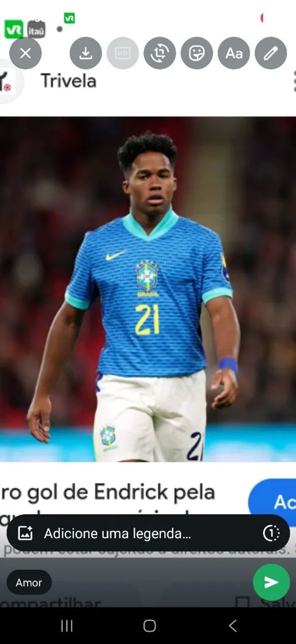 Camisa Brasil personalizada Endrik