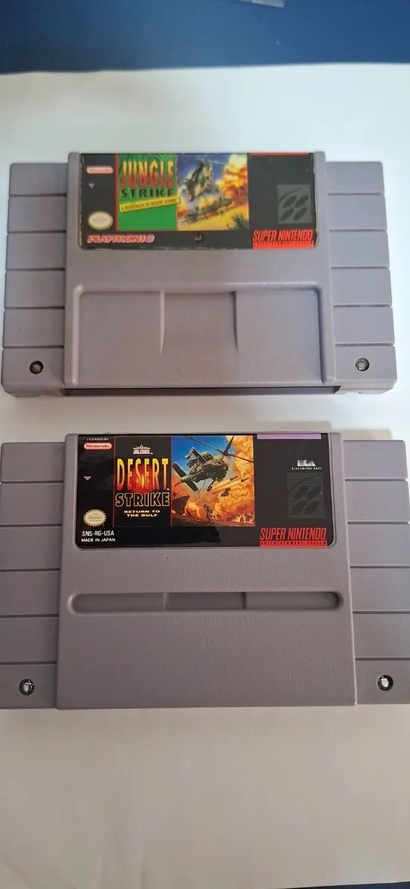 Lote 02 Jogos - Super Nintendo (Snes)