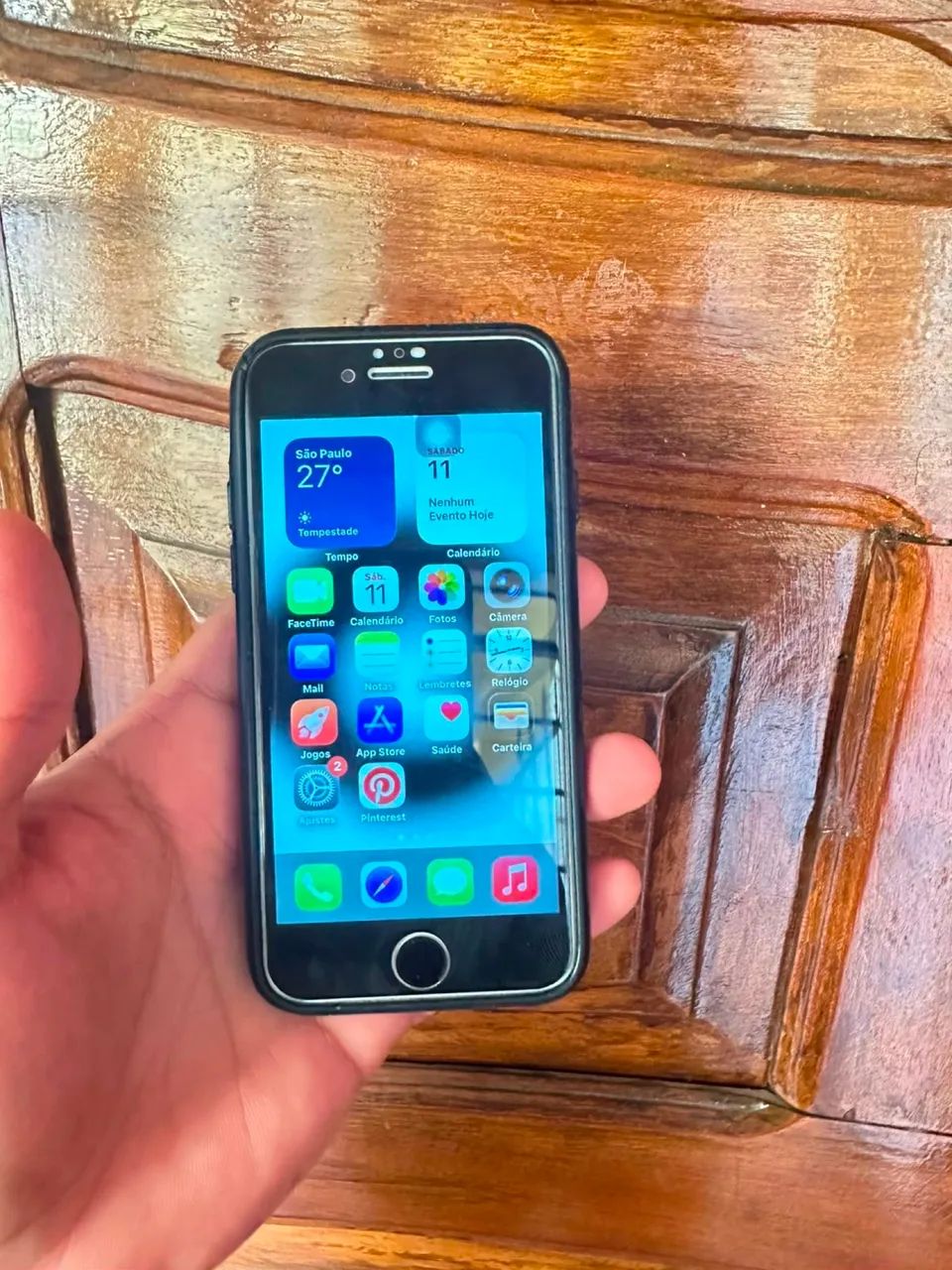 iPhone SE 128Gb  Atualizado iOS 26 com a biométrica funcionando  - Foto 2