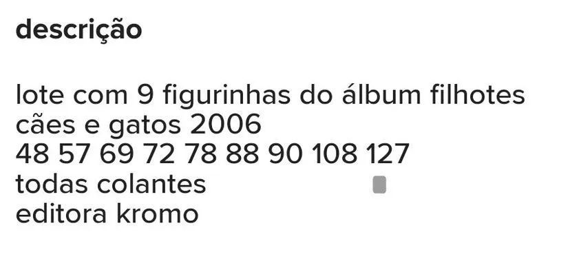 lote figurinhas filhotes cães e gatos kromo - Foto 2