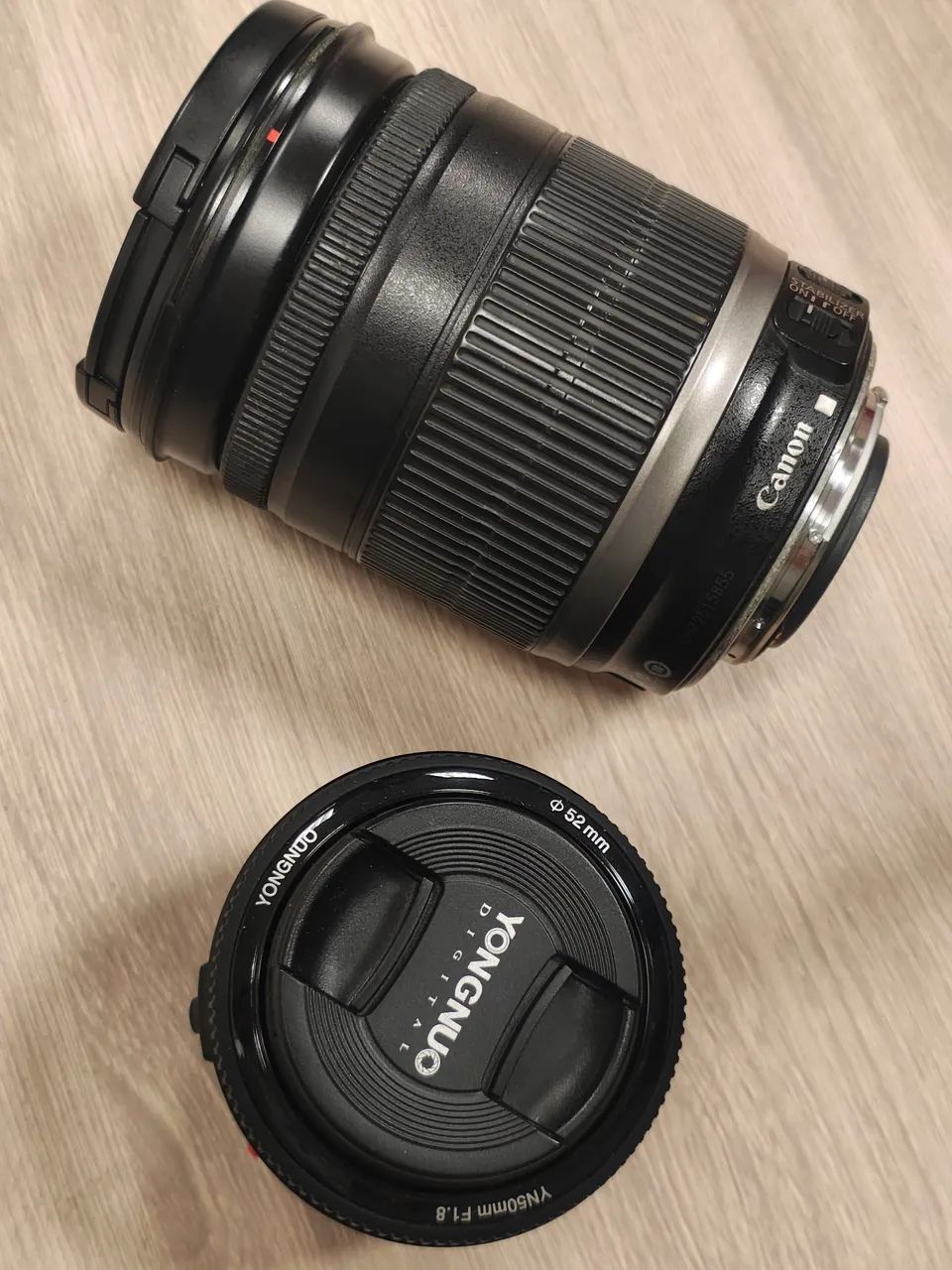 Lentes para câmera Canon (50mm 1.8 / 18-200mm 3.5-5.6) LEIA A DESCRIÇÃO  - Foto 3