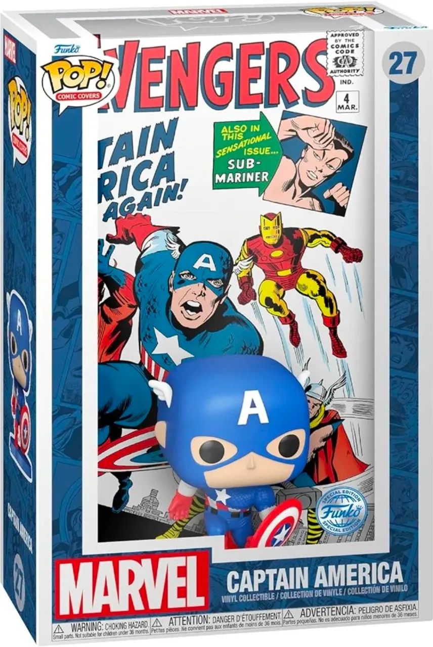 Funko Pop! Comic Covers Captain America #27 - Marvel - Lacrado - Foto 2
