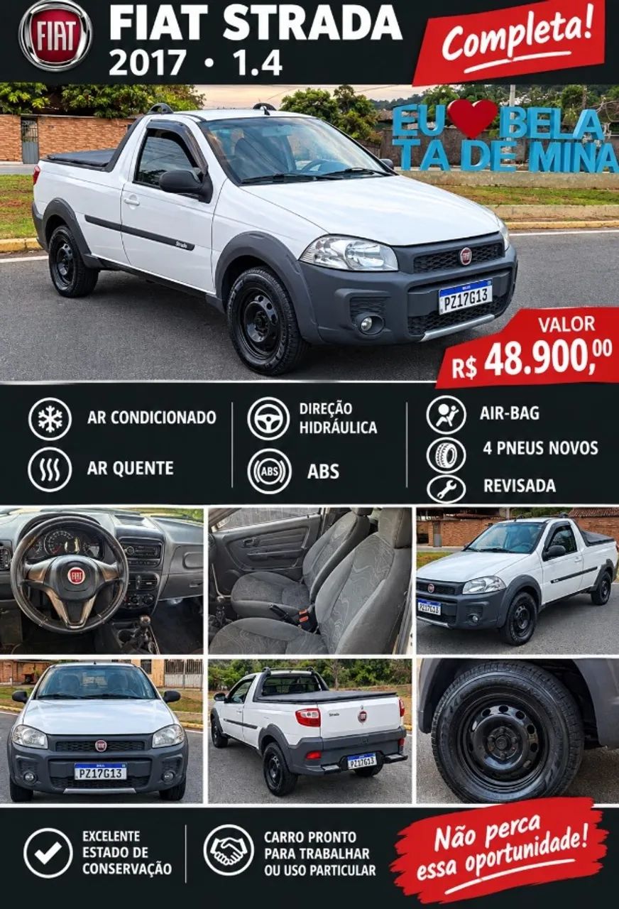 Fiat Strada Working Hard 1.4 Fire Flex 8V CS 2017