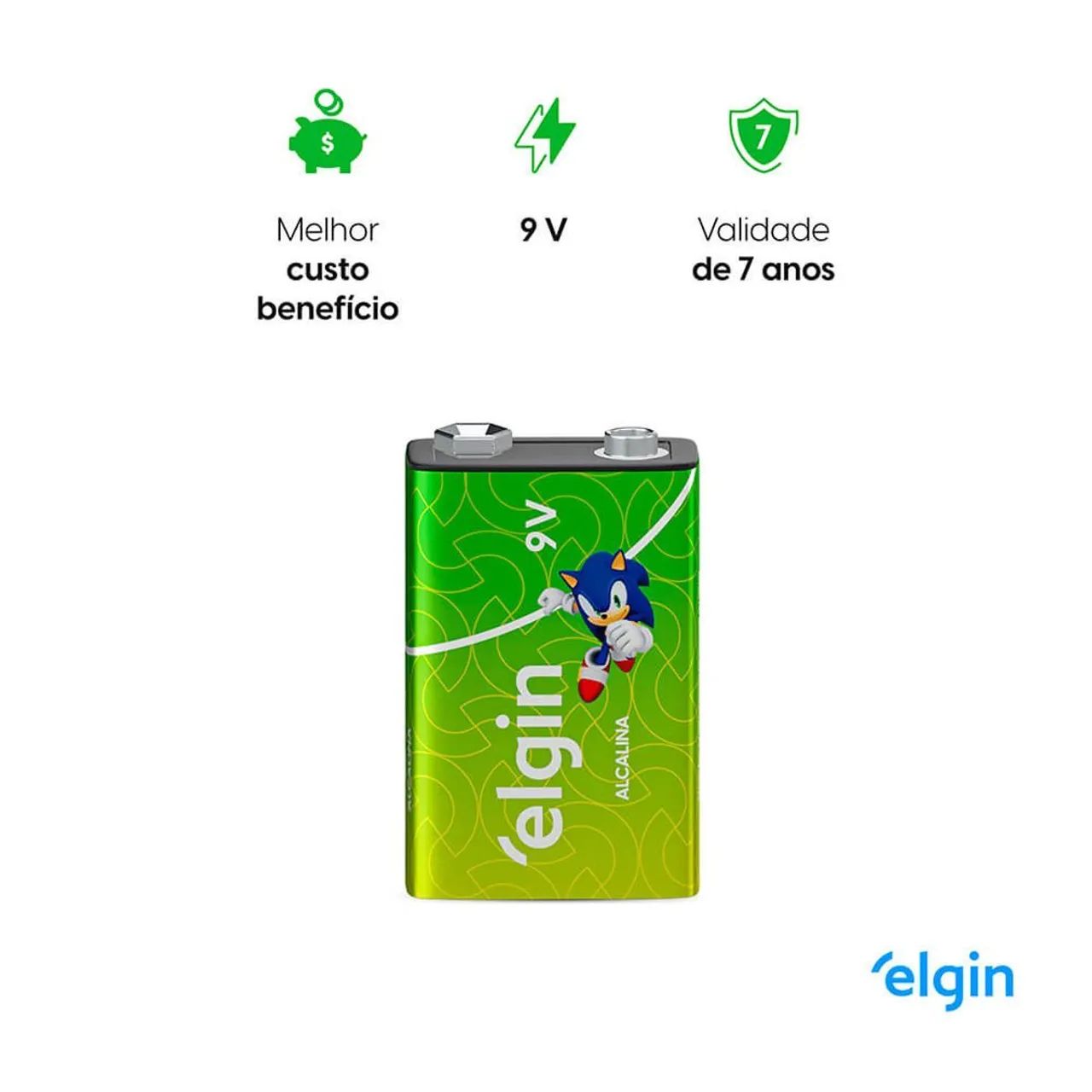 Bateria 9v Elgin - Foto 2
