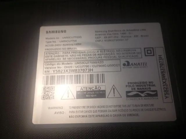 Smart TV Samsung 50" UHD 4K 50CU7700 - Foto 3