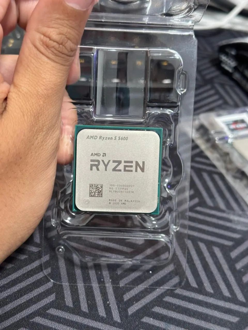 Processador AM4 AMD Ryzen 5 5600 6 núcleos e 12 threads Cache L3: 32MB PC gamer 
