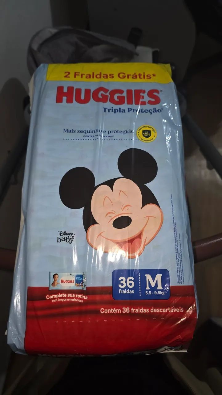 Fralda huggies tripla proteção 36un M - Foto 2