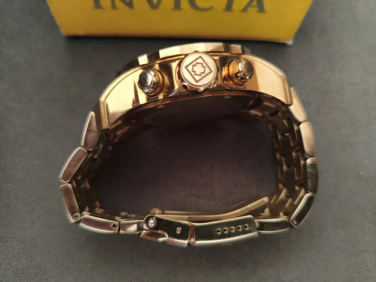 RELOGIO INVICTA PRO DRIVER DOURADO - Foto 4