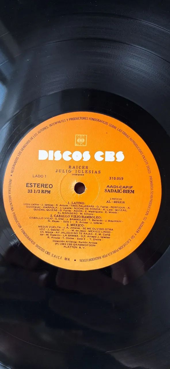 Disco Vinil Julio Iglesias Raices (importado Argentina) - Foto 5