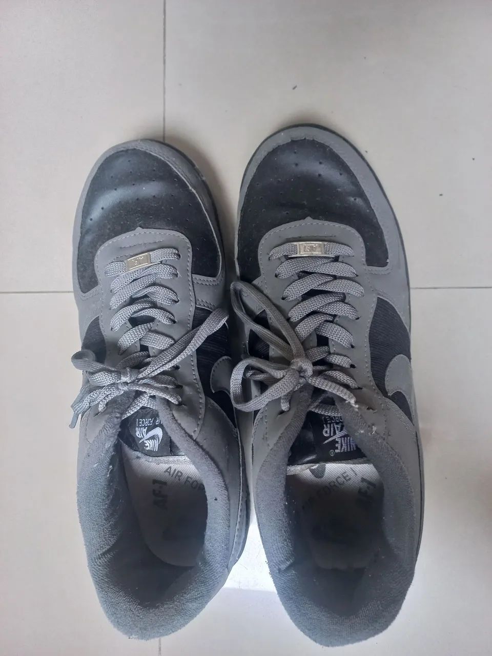 tênis Nike Air Force One cinza - Foto 3