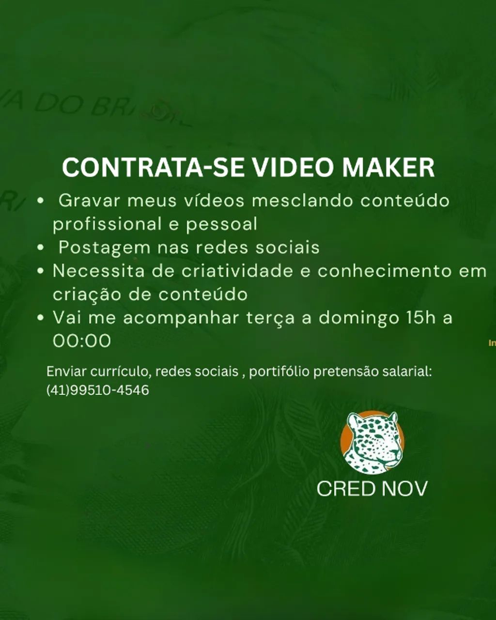 Contrata-se videomaker