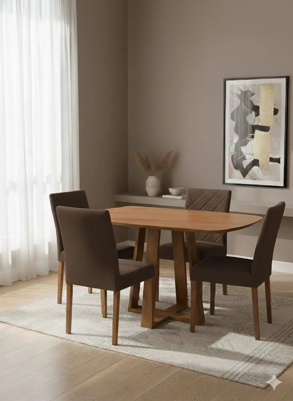  _*CONJUNTO DE MESA ÍRIS 4 LUGARES*_ ? Valor: R$ 1.575,00  - Foto 4