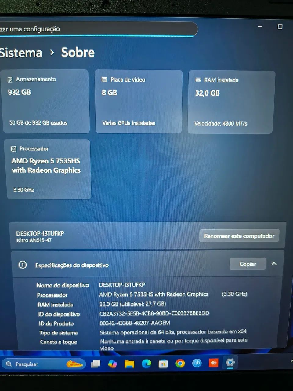 Notebook Gamer Acer Nitro 5 - Foto 5