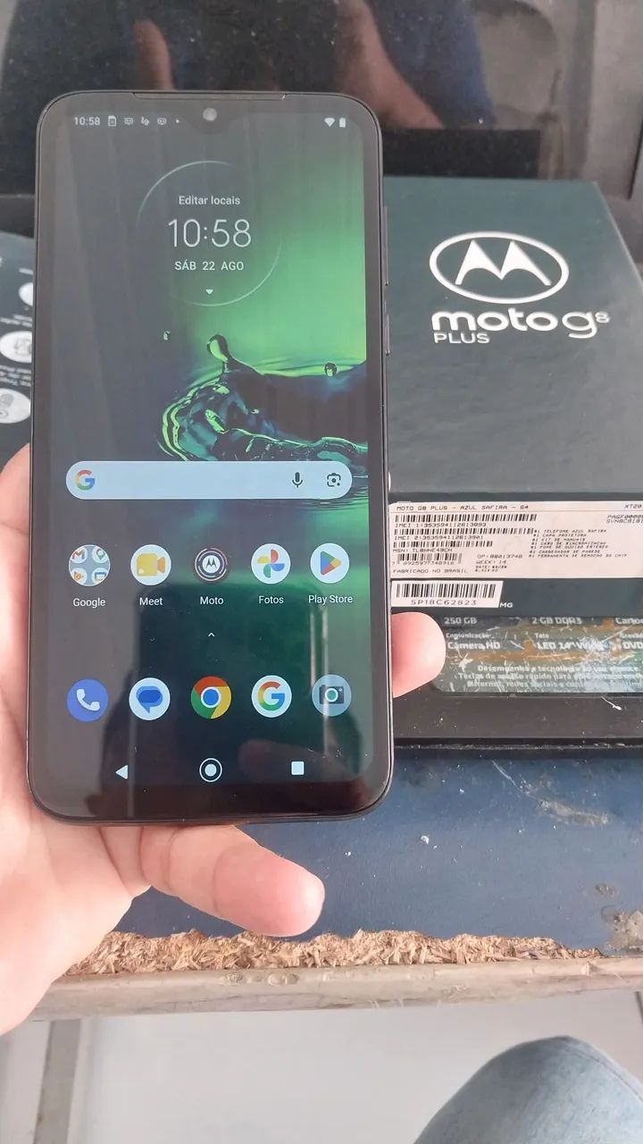 Celular Motorola Moto G 8 plus 64gb tela nova funcionando perfeitamente.  - Foto 4