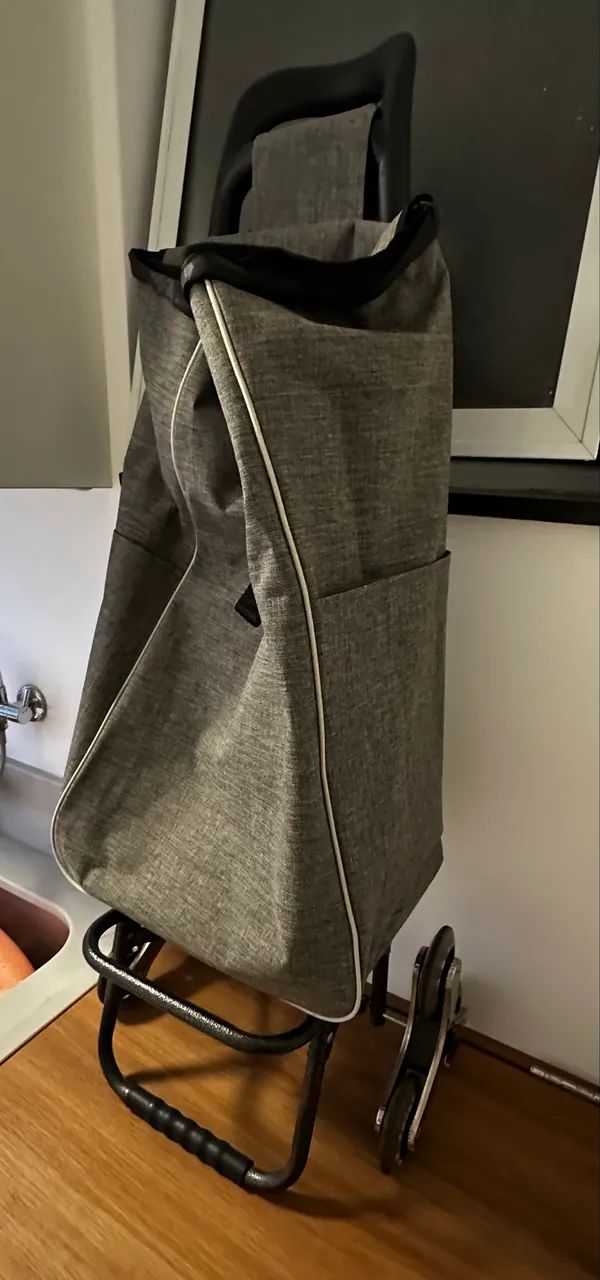 Carrinho De Compras E Feira Vghome Com Rodas Sobe Escadas - Foto 2