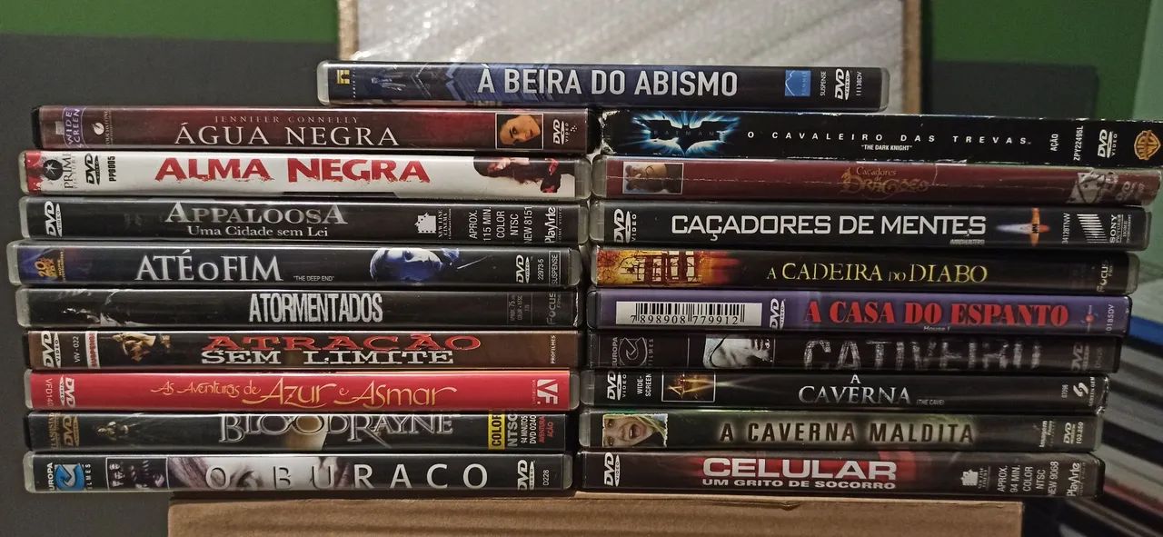 DVDs Terror Suspense Faroeste Guerra Comédia 