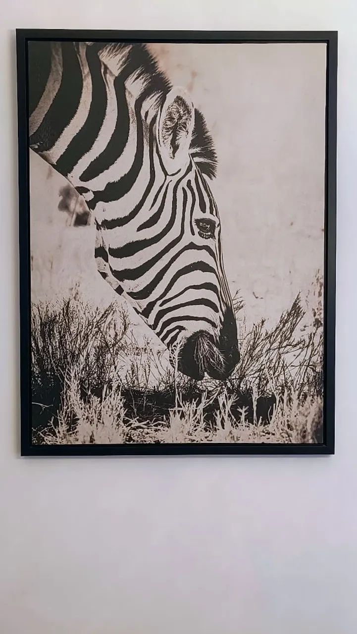 Quadro de zebra em canvas - Foto 3