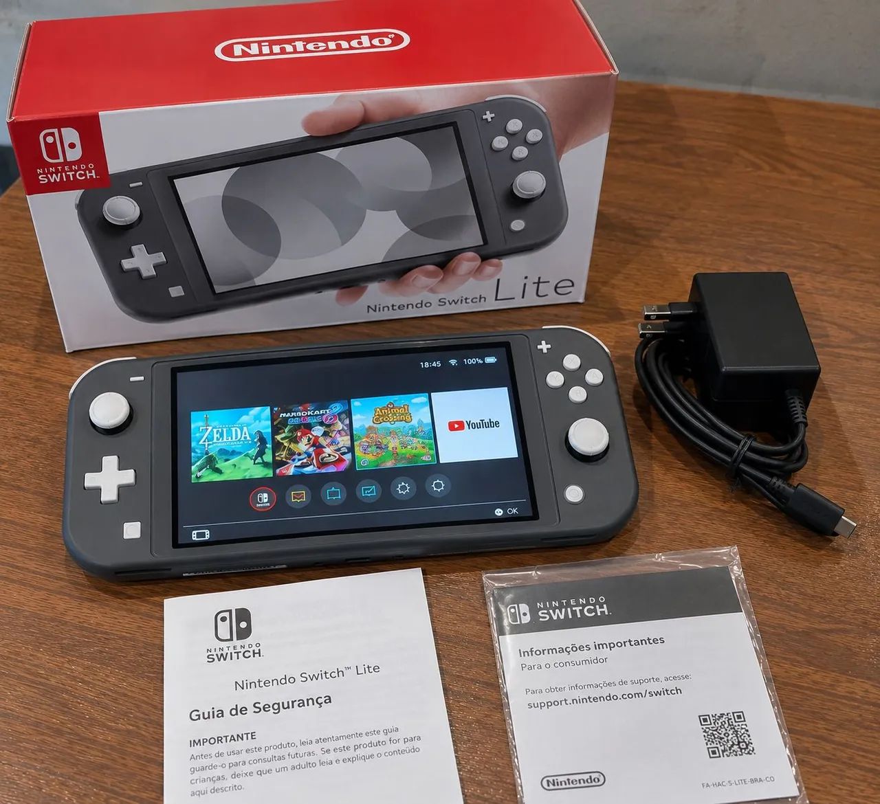 Nintendo Switch Lite ブラック 2021（本体のみ） Nintendo Switch lite cor cinza, NOVO caixa lacrada - Consoles de