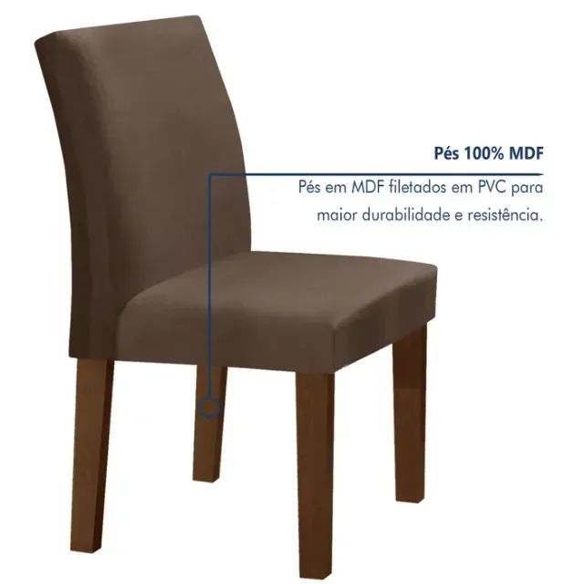 Mesa para Sala de Jantar com 4 Cadeiras Nova  - Foto 2