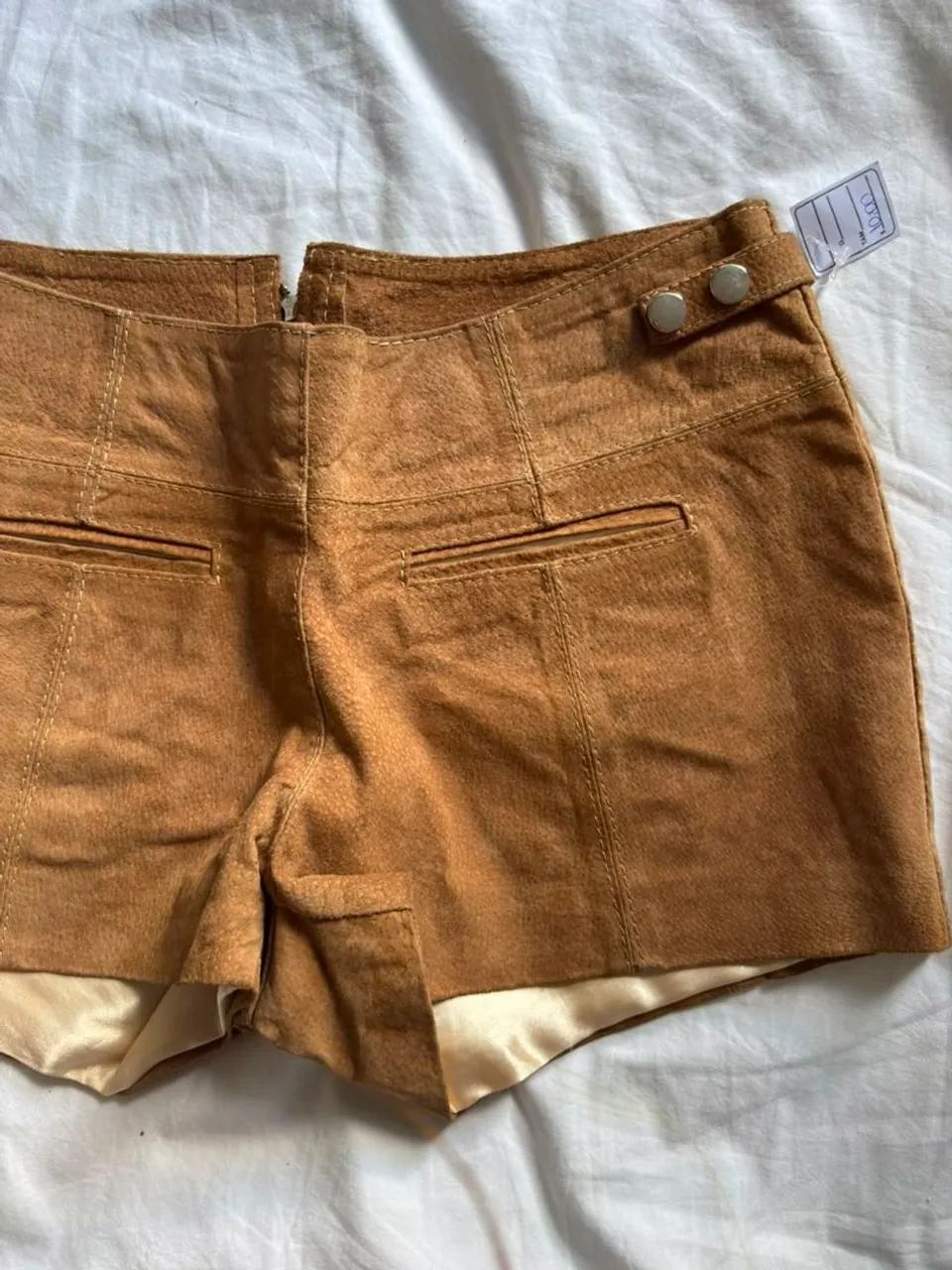 mini short suede y2k boho country couro legitimo vintage micro short