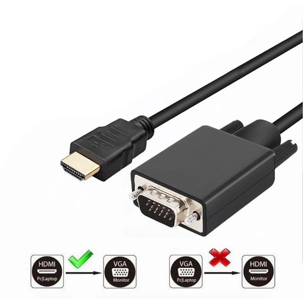 Cabo HDMI para VGA 1,8 Metros - Foto 2