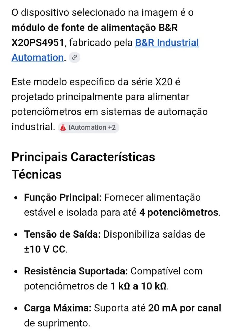 Módulos de fonte de alimentação B&R X20PS4951 - Foto 3
