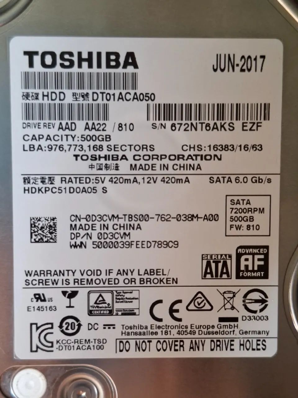 HD 500gb Barracuda, para PC - Armazenamento - São José Operário
