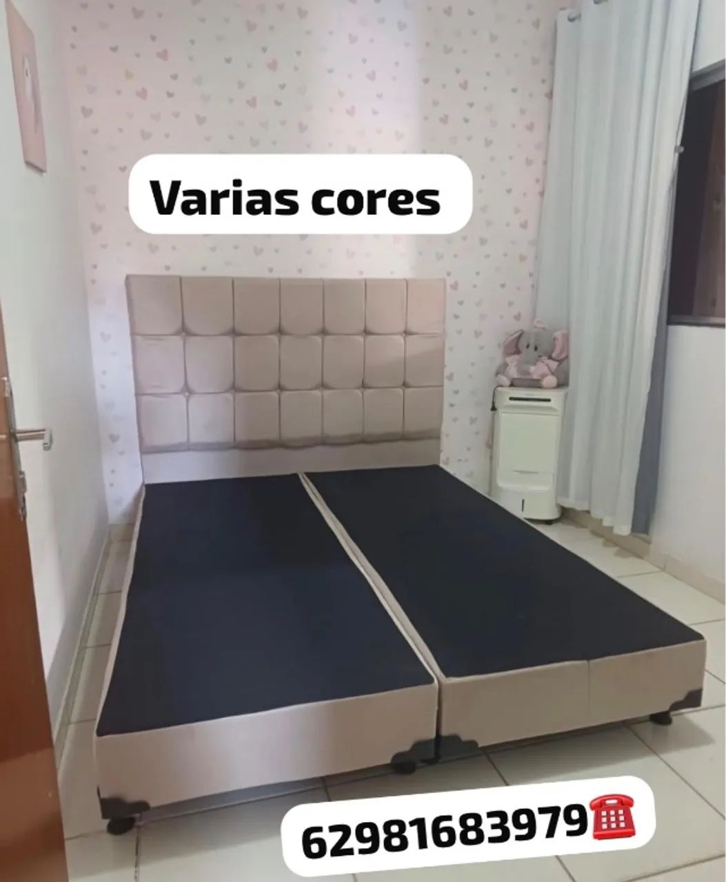 Cama box casal suporte