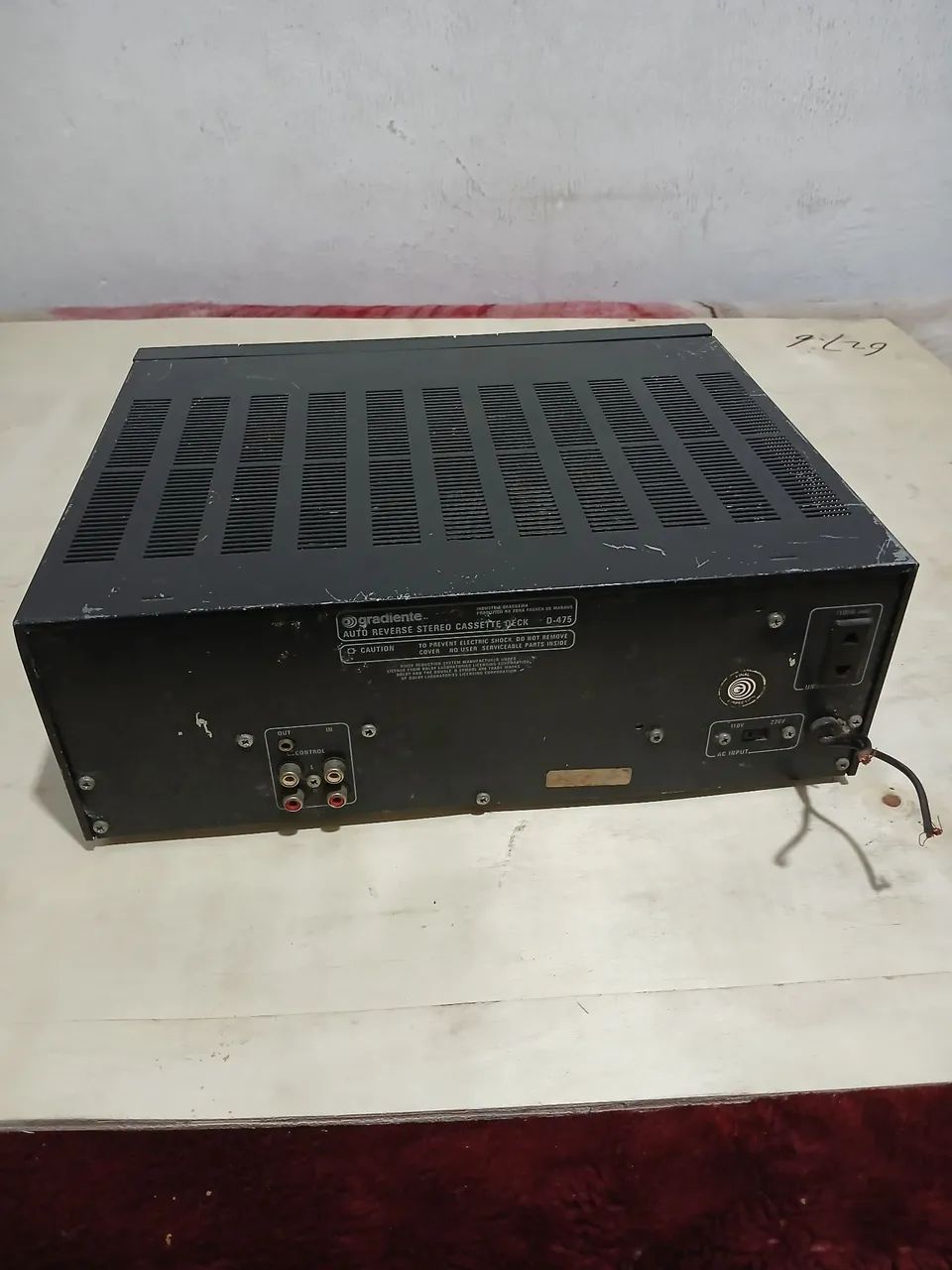 Tape deck Gradiente D- 475 ( NÃO FUNCIONA ) LEIA A DESCRIÇÃO  - Foto 3
