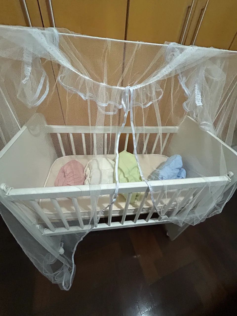 Mini berço completo + lençóis e colchão  - Foto 2