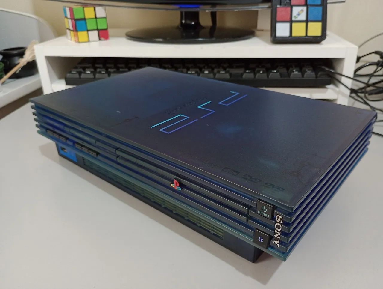 Playstation 2 Ocean Blue Original Ps2 - Foto 5