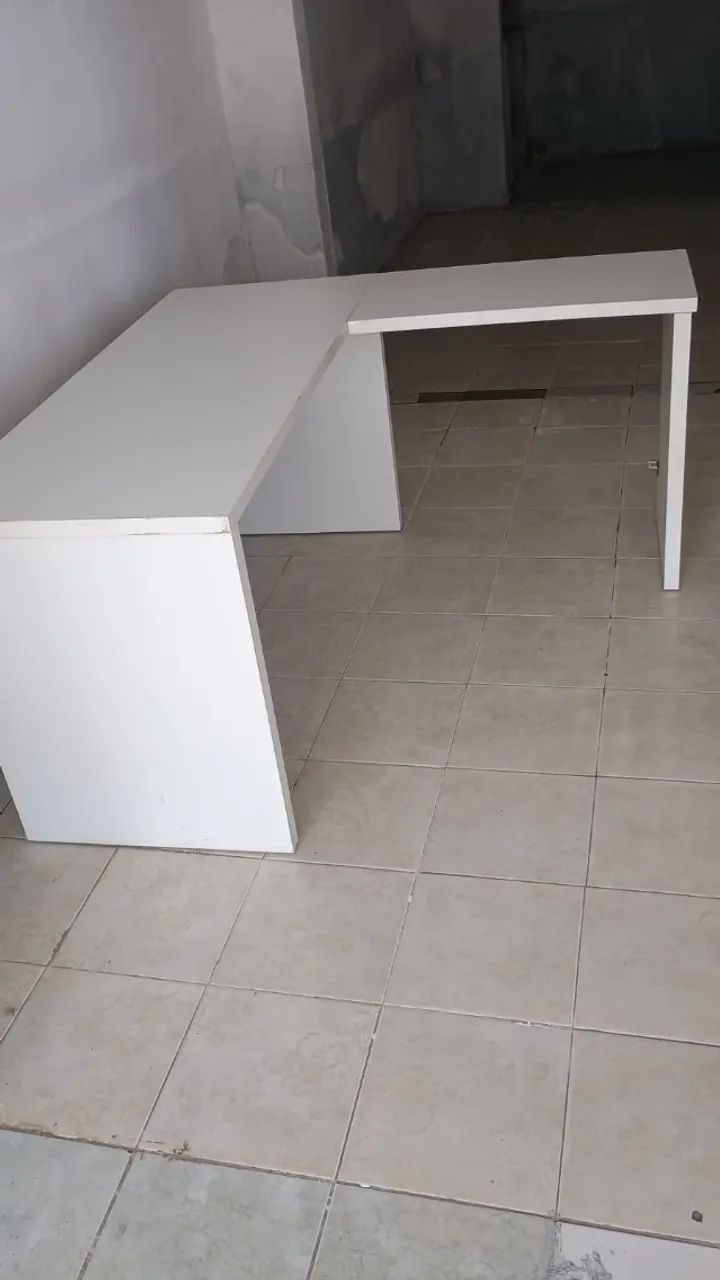 Mesa de Escritório Branca - Foto 2