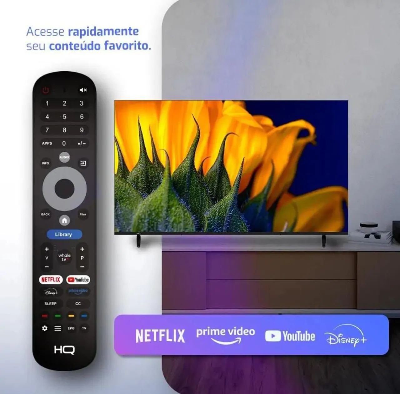 TV Smart HQ 50 polegadas - Foto 5