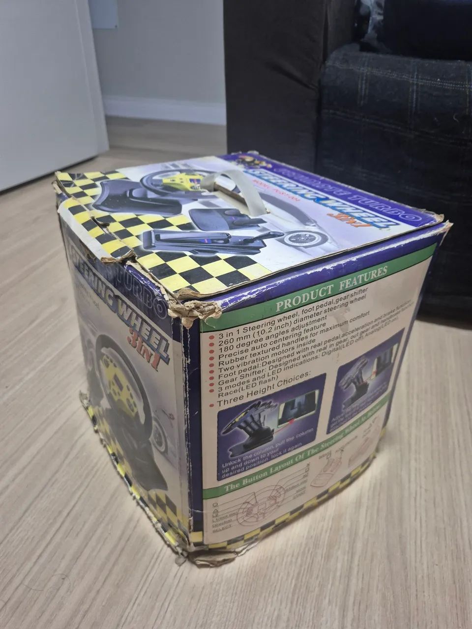 Volante Para PS2 - Braview 3 em 1 - Foto 3