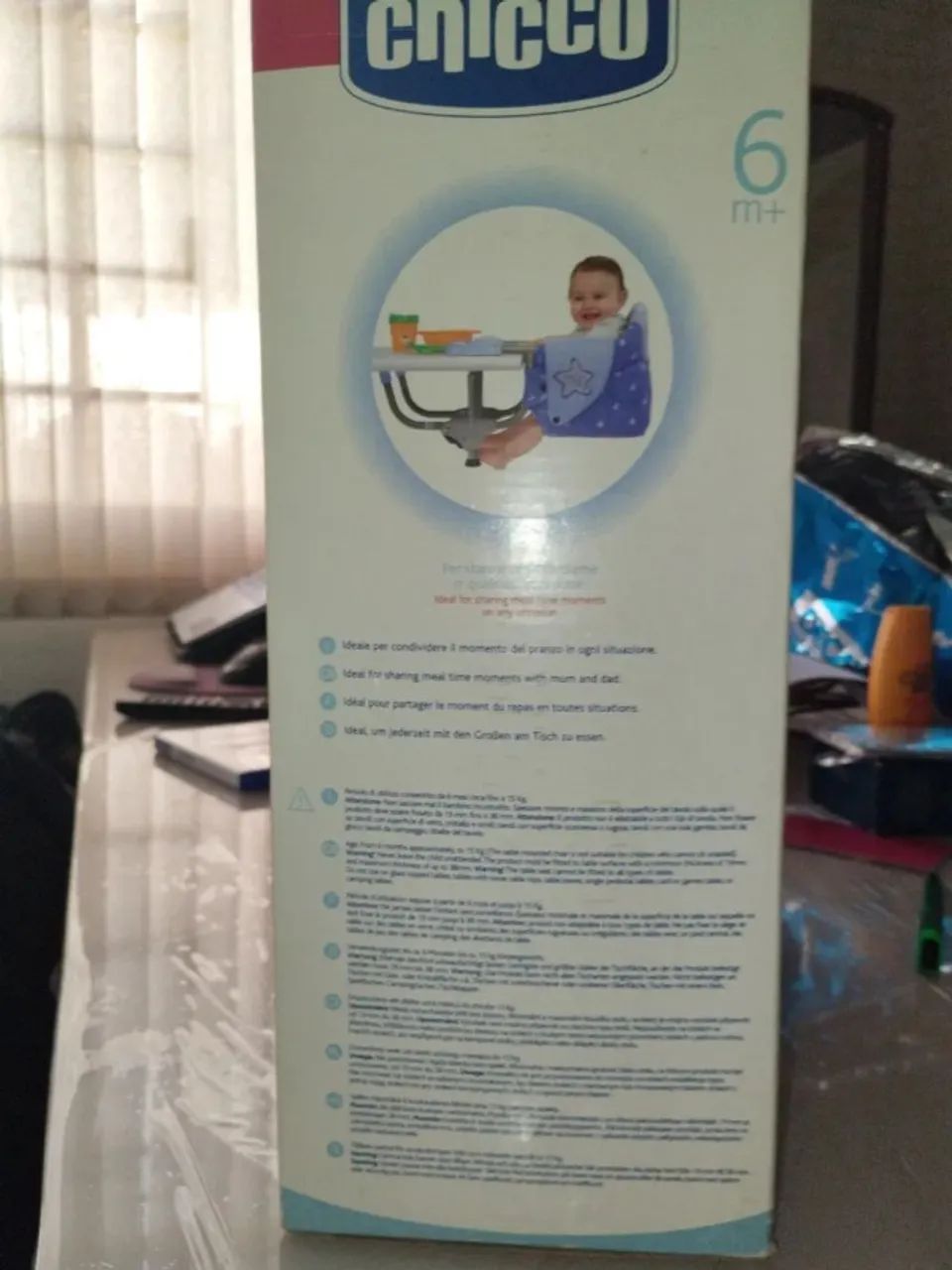 Linda Cadeirinha de Alimentação da Marca Chicco. Na caixa e com manual - Foto 2