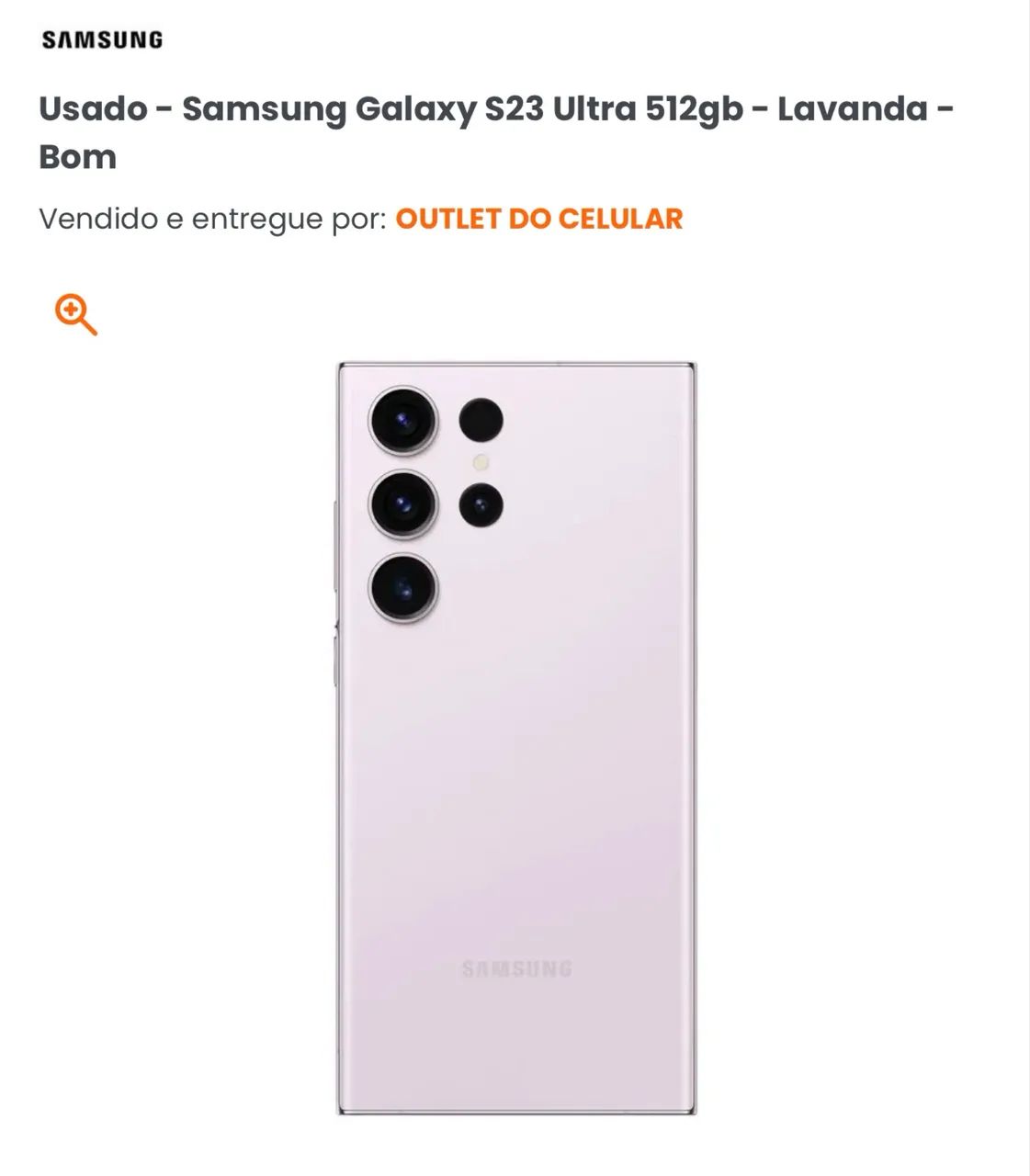 Samsung Galaxy S23 Ultra 512GB - Lavanda - Foto 4