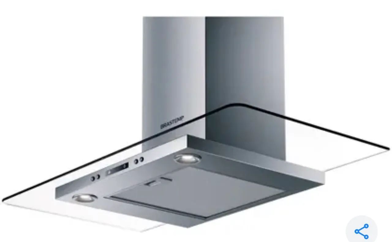 Coifa Vidro Plano Parede Brastemp 90 cm  - Foto 3
