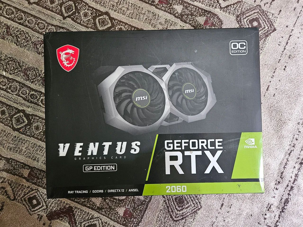 RTX 2060 MSI Ventus GP OC Edition 6GB GDDR6 - Excelente Estado