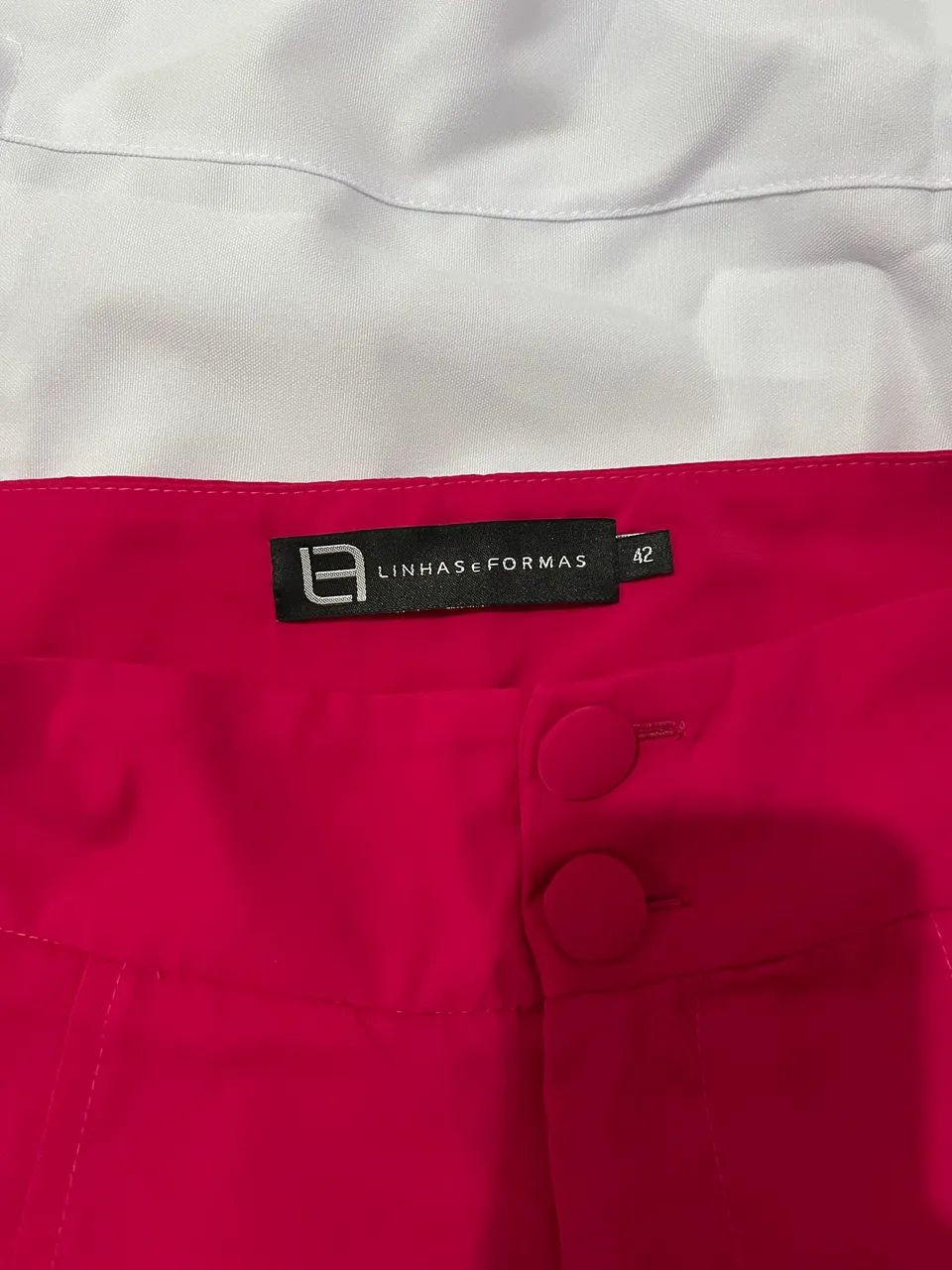 Conjunto Linhas e Formas rosa pink pantalona babados - Foto 5