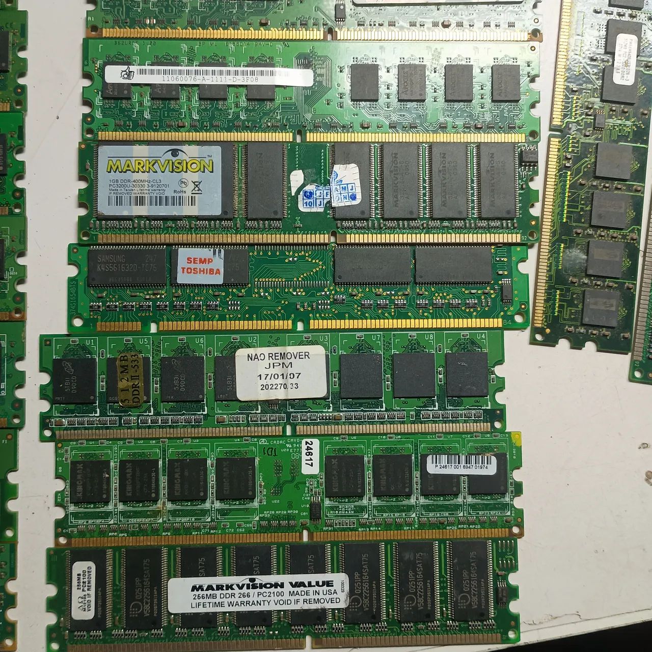 Lote de Memórias desktop diversas (DDR3, DDR2 e DDR1) - Foto 5