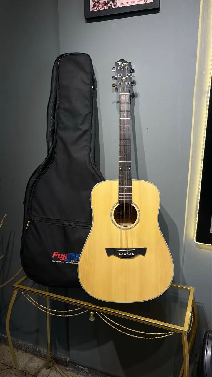 Violão + microfone + pedestal + cabos + suporte celular 