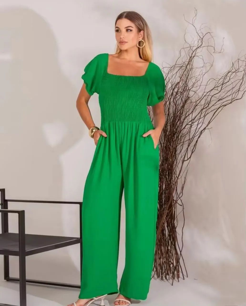 Macacão Verde Plus Size M2 - Foto 2