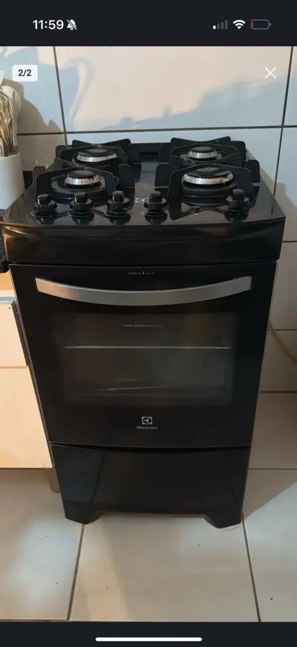 Fogão electrolux com tampo de vidro 