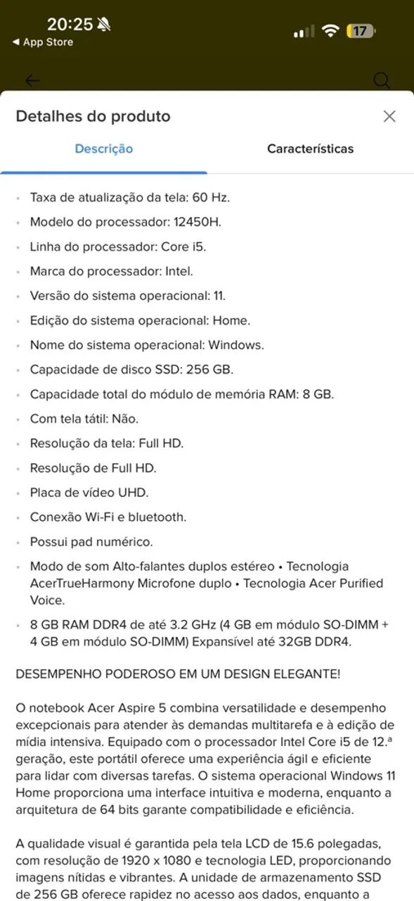 Notebook Acer Aspire Intel Core I5 - Foto 4