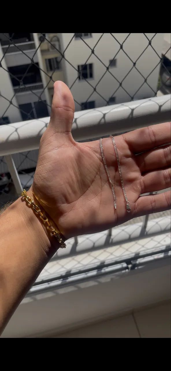 Pulseira banhada a prata 925
