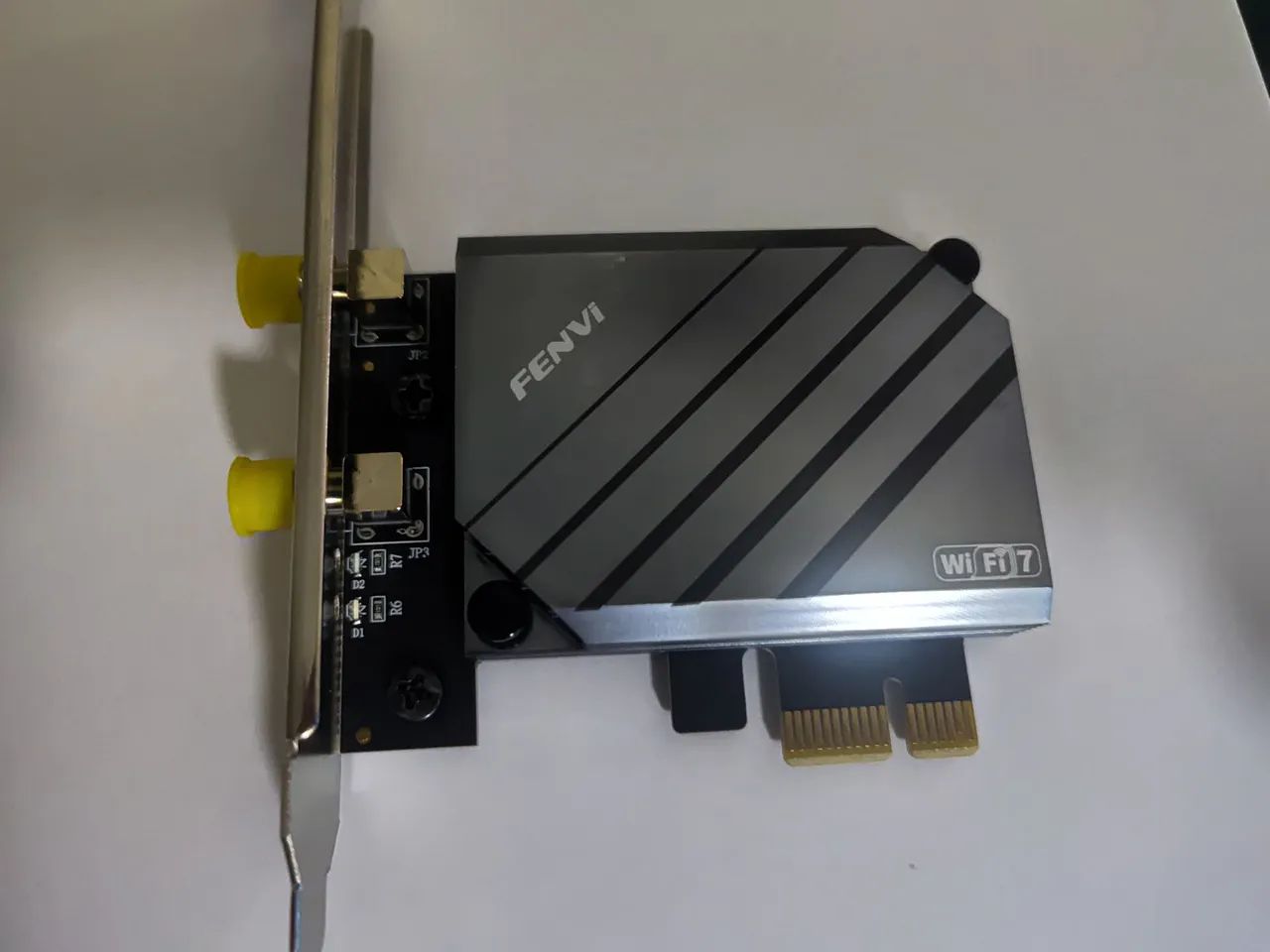 Adaptador Wi-Fi 7 FENVI QCNCM865 PCIE BT5.4 até 5.8Gbps Tri-band com Qualcomm para Win11 - Foto 5