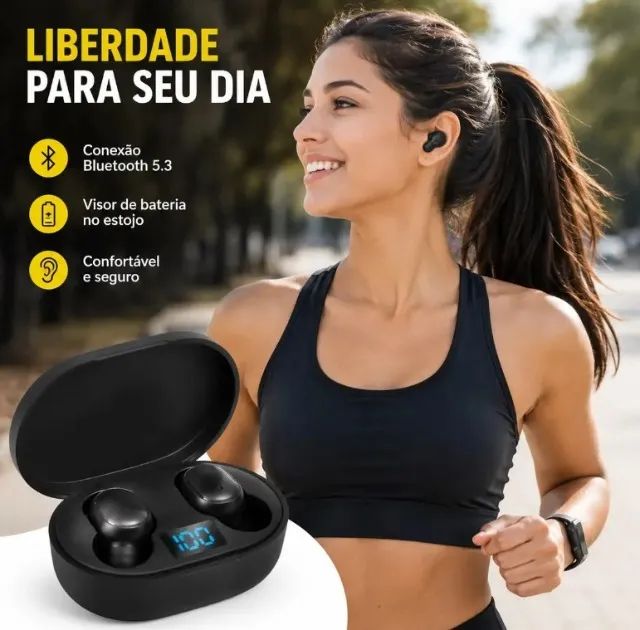 Fone de Ouvido Wireless B-MAX BM-224 Bluetooth 5.3 com Estojo e Visor LED - Foto 3