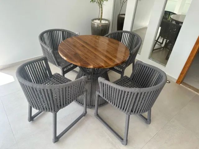 CONJUNTO DE AREA ROMA COM TAMPÃO EM MADEIRA