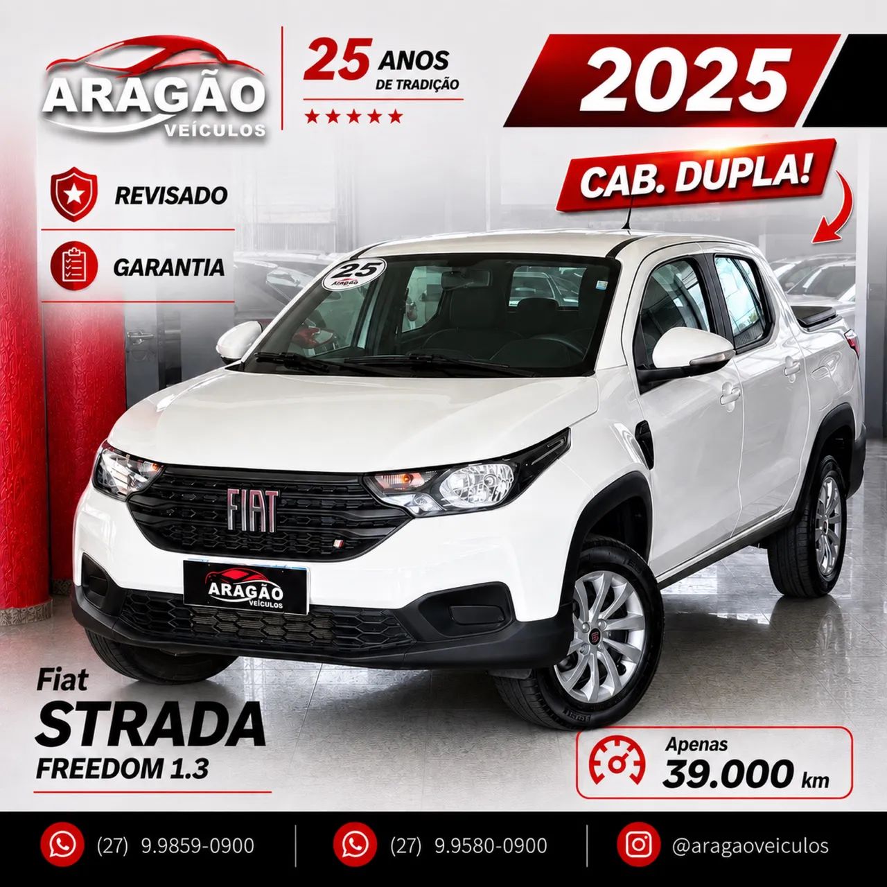 Fiat Strada Freedom 1.3 Flex 8V CD 2025