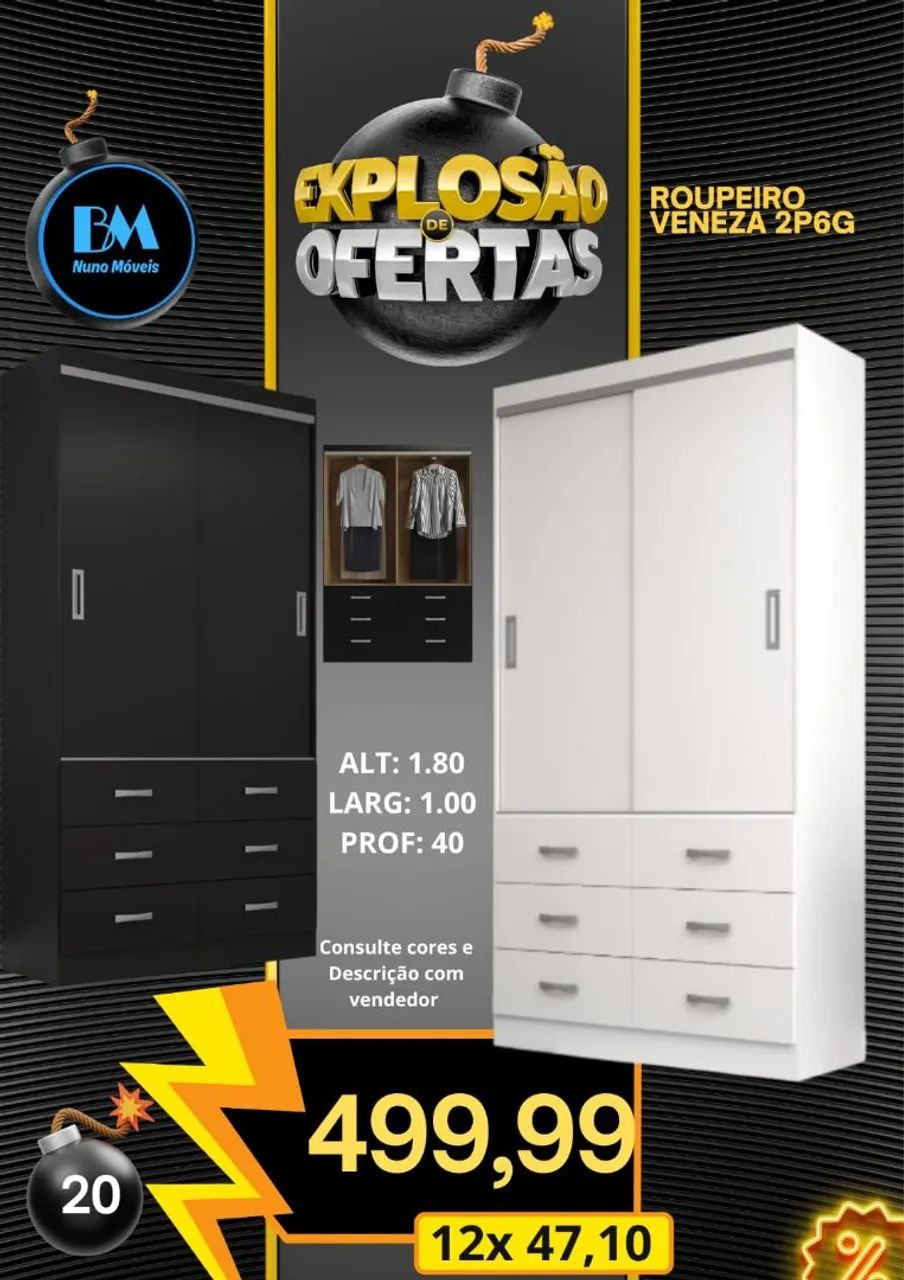 Guarda roupa com comida direto da ? ? - Foto 4